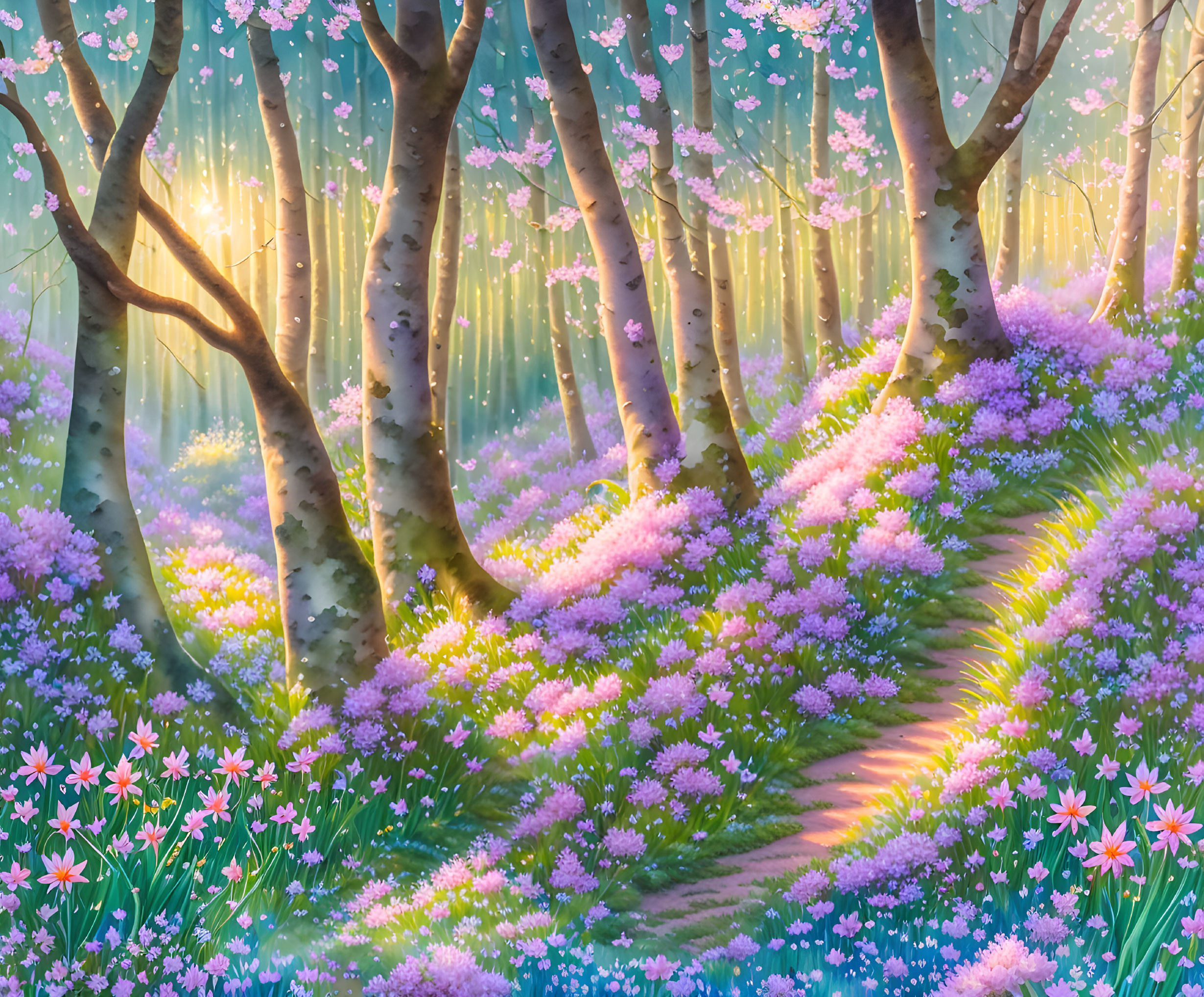Enchanted Cherry Blossom Trail