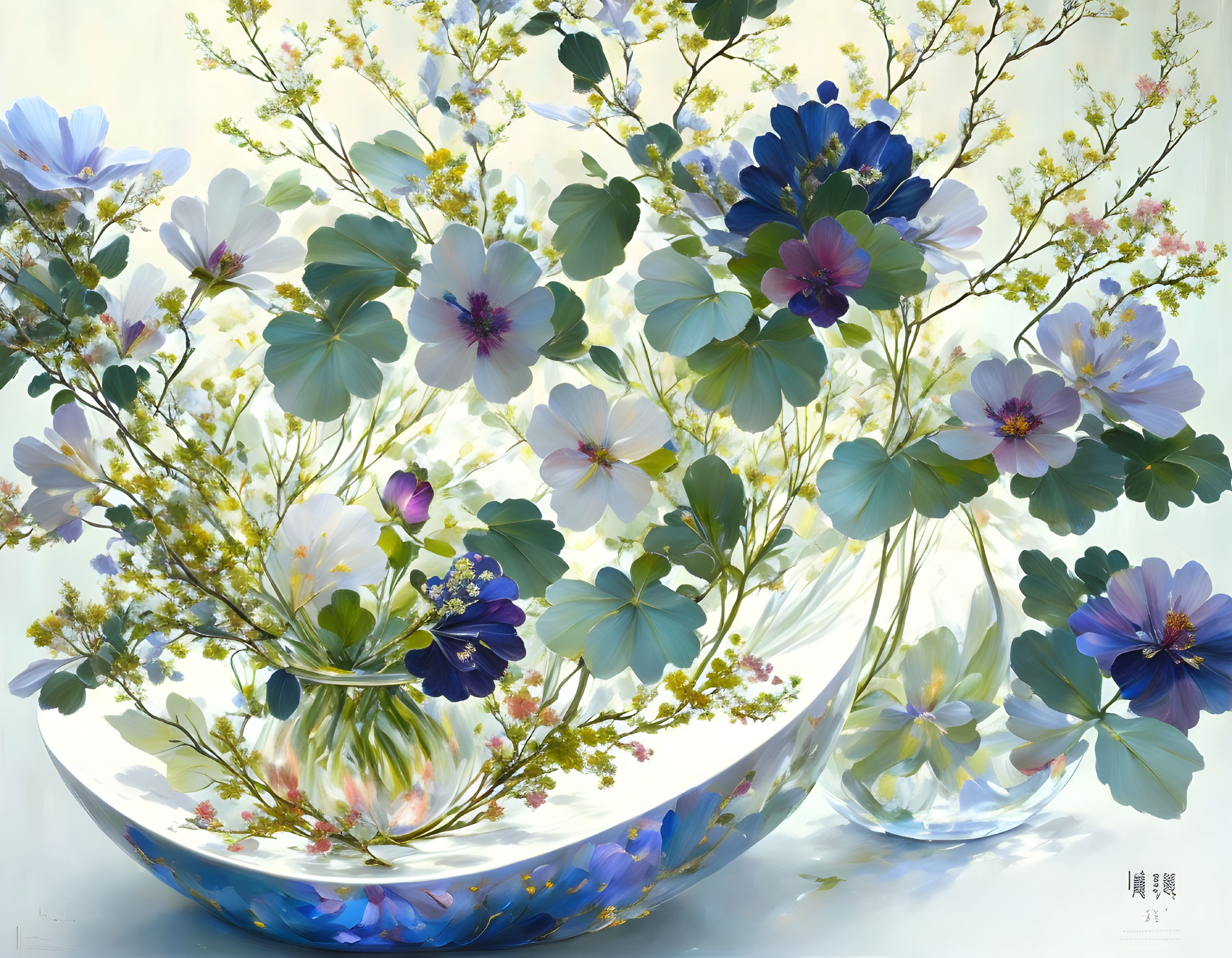 Floral Elegance: Watercolor Symphony