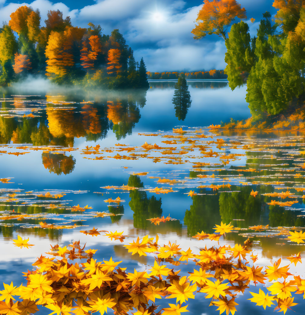 Autumn's Tranquil Reflections
