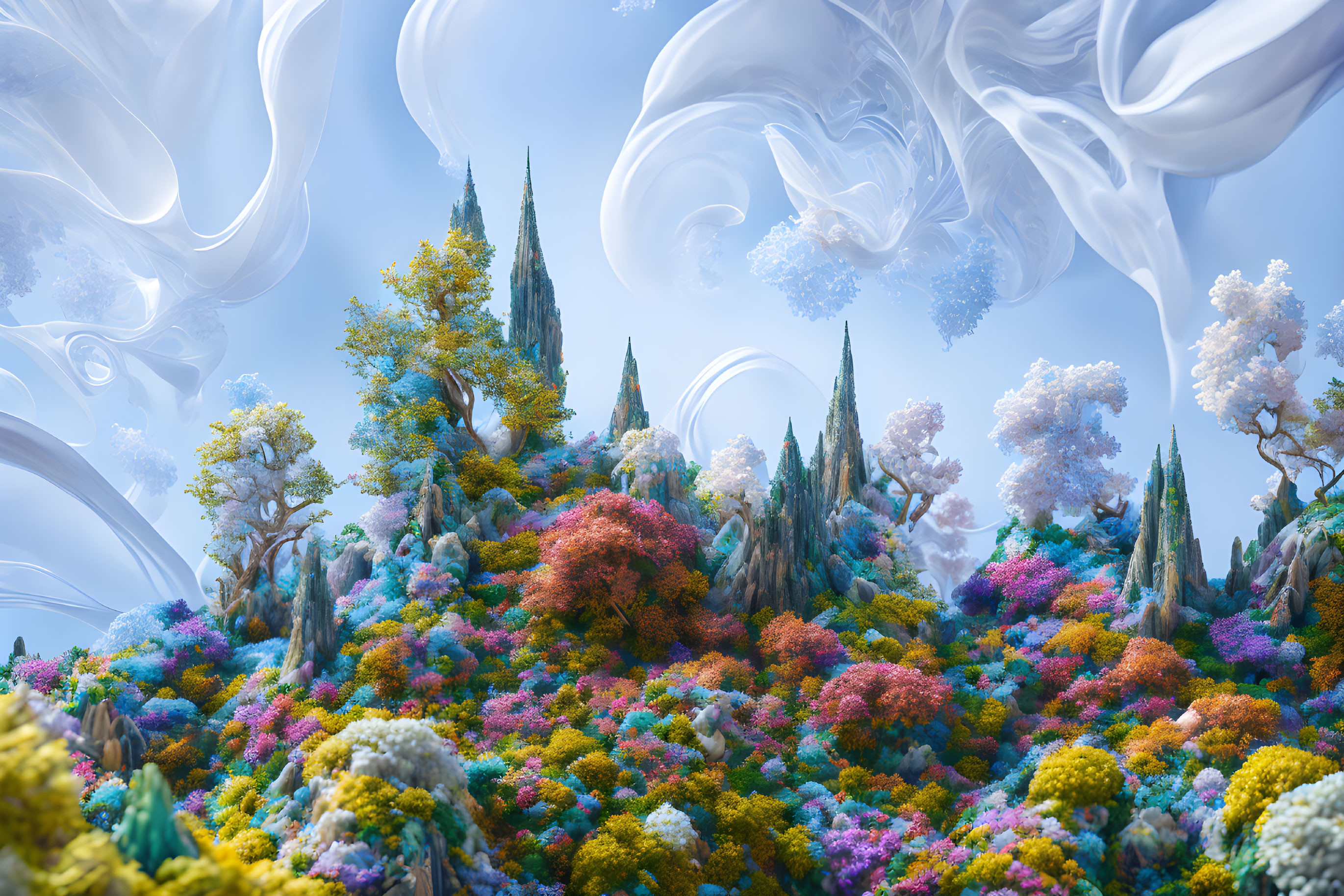 Whimsical Wonderland: A Surreal Landscape