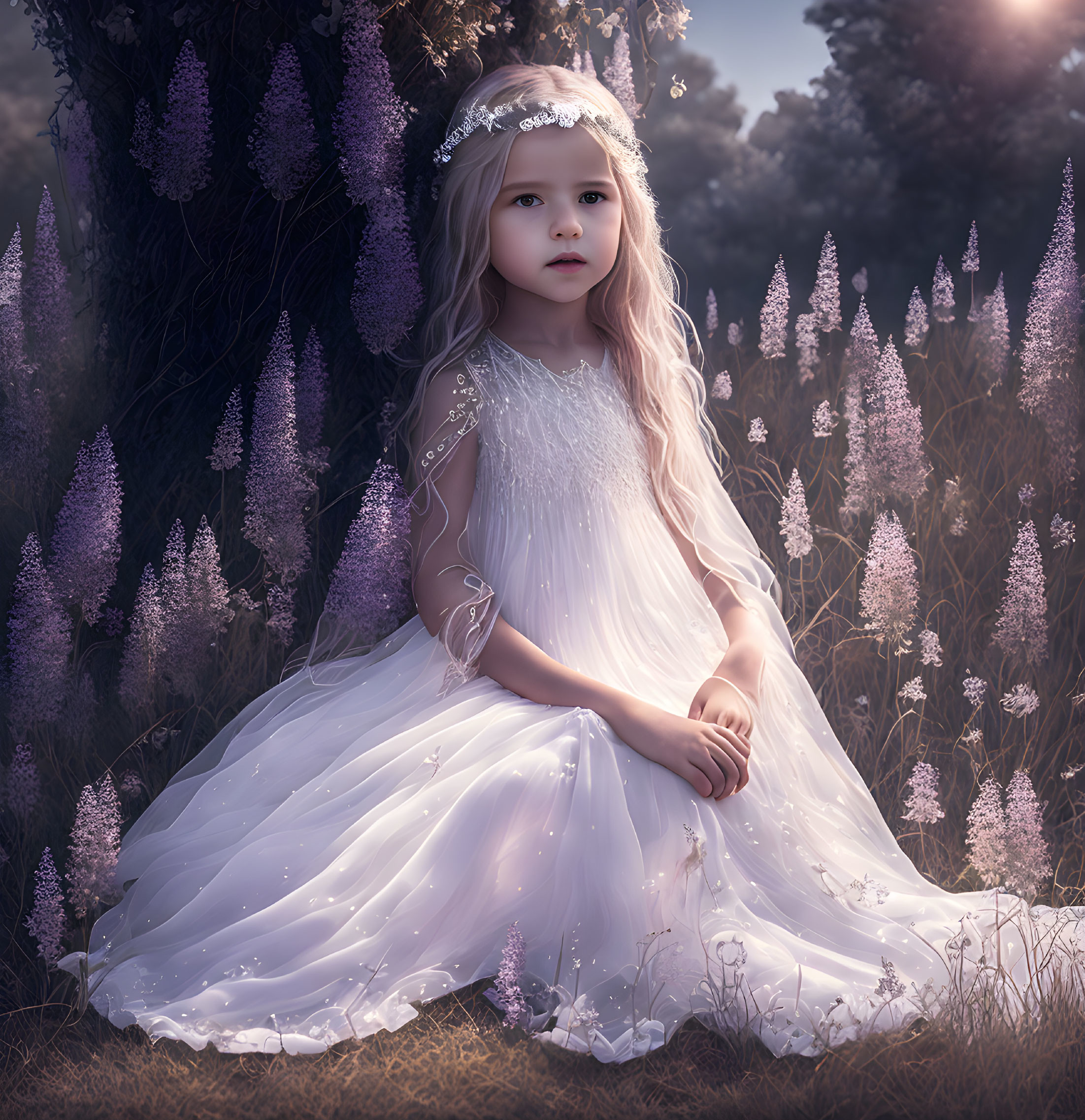 Enchanted Garden: Innocence and Blooms
