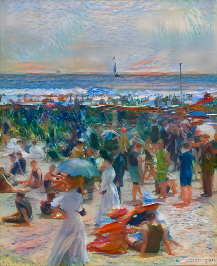 Atlantic City Beach - 1908