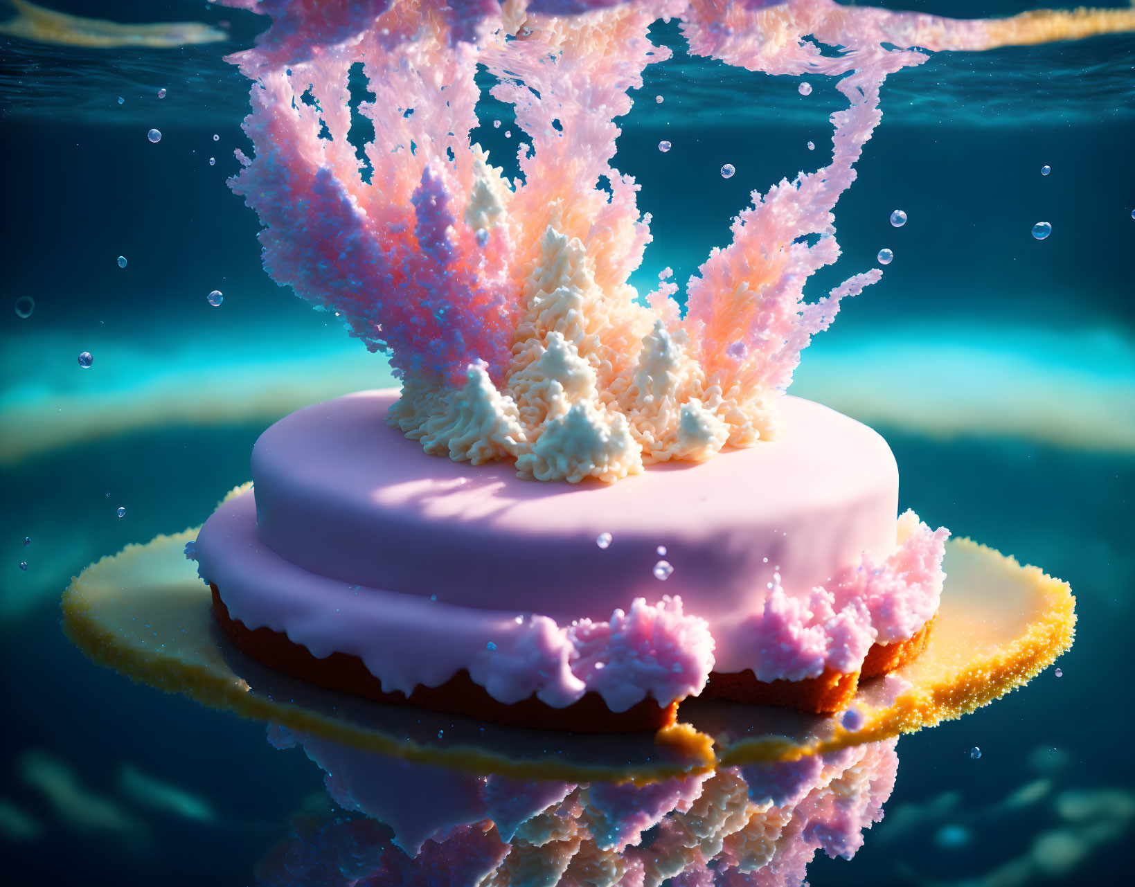 Cake Explosion Underwater