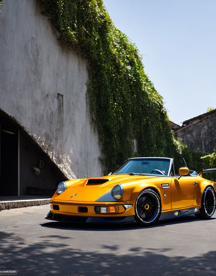 Yellow Porsche.