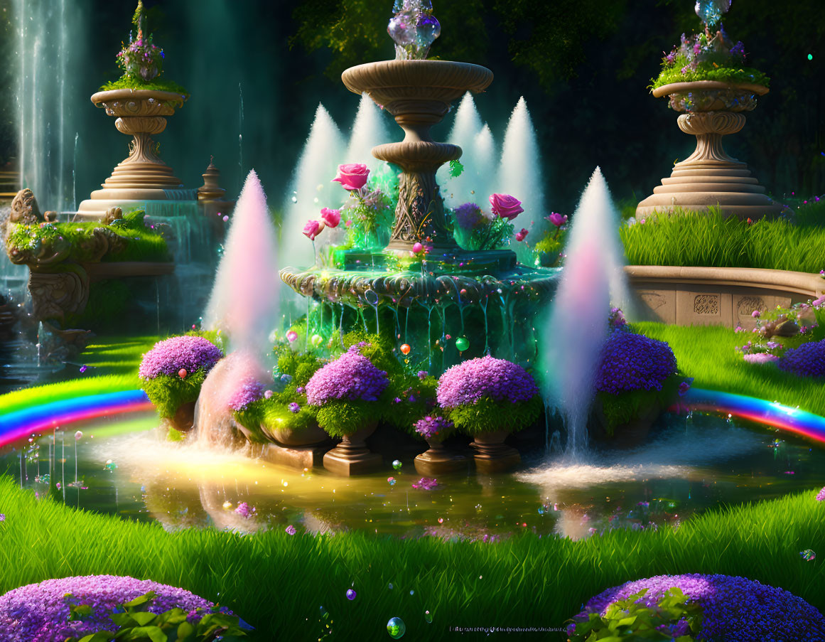 a beautiful fountain