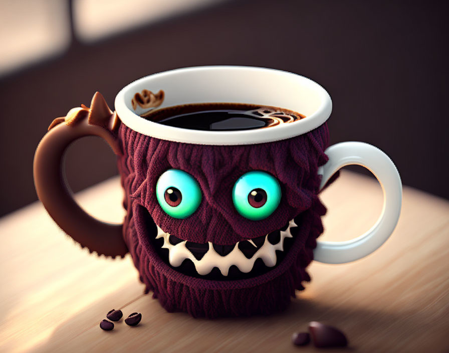 monster coffee cup