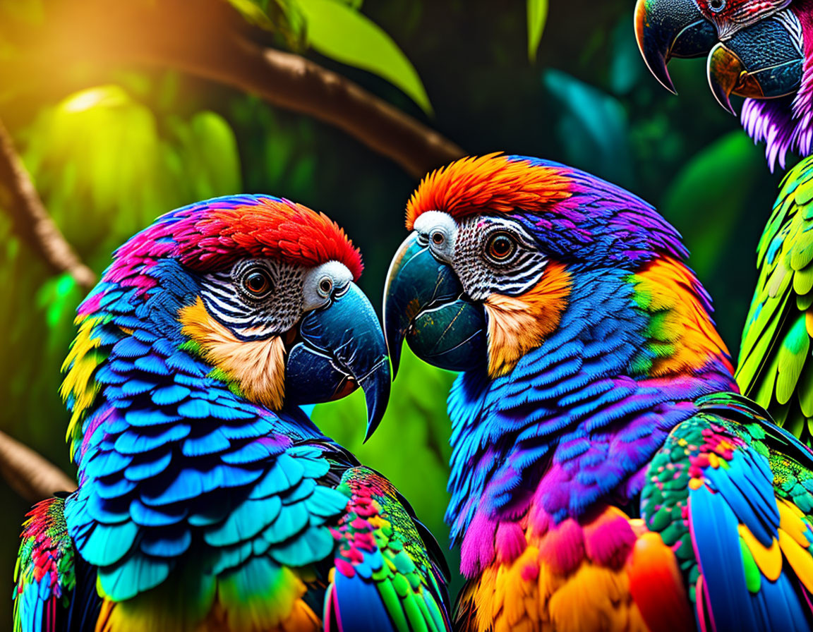 Beautiful parrots