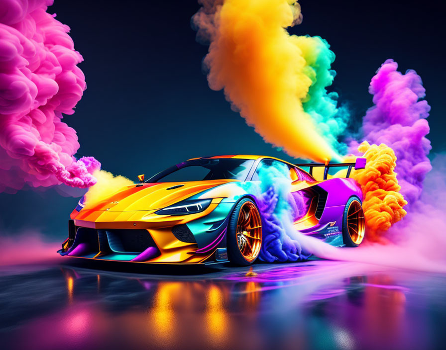 Very colorful car