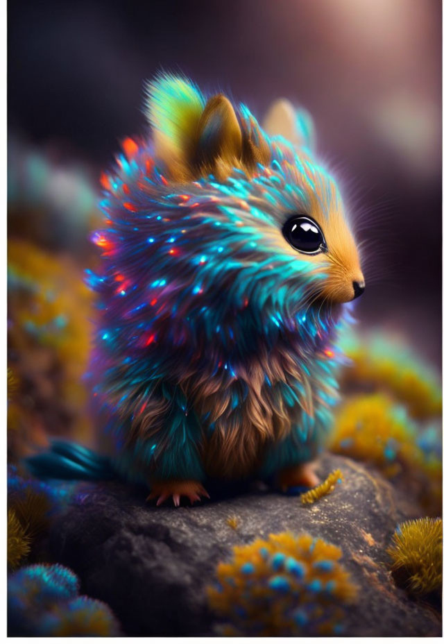 Cute cosmic hamster