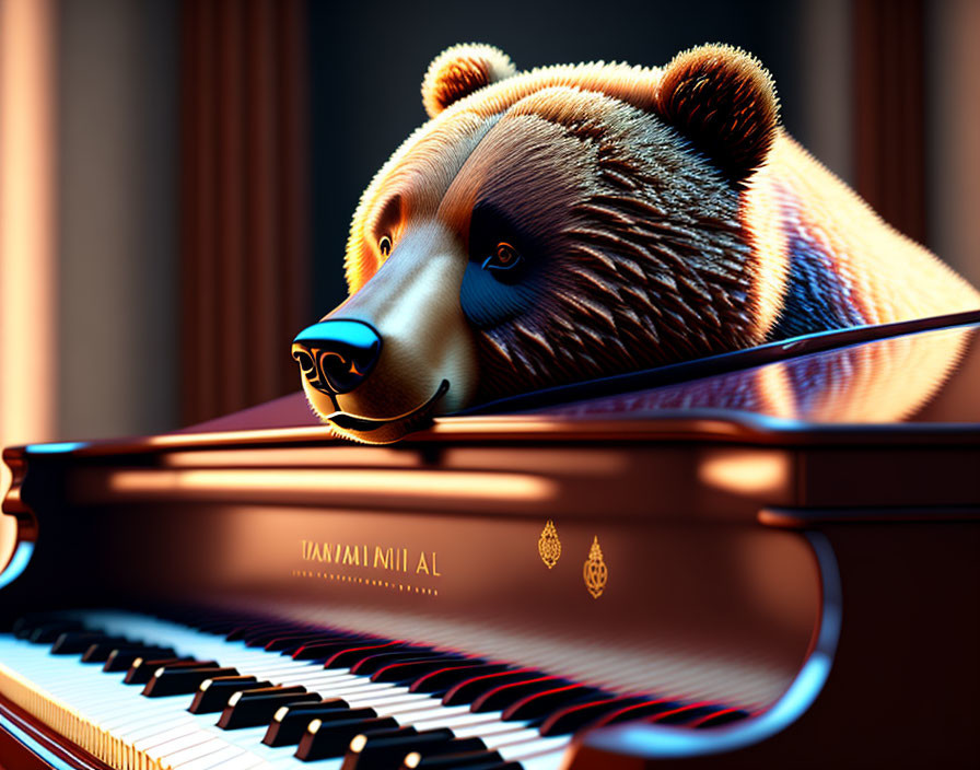 A musical bear