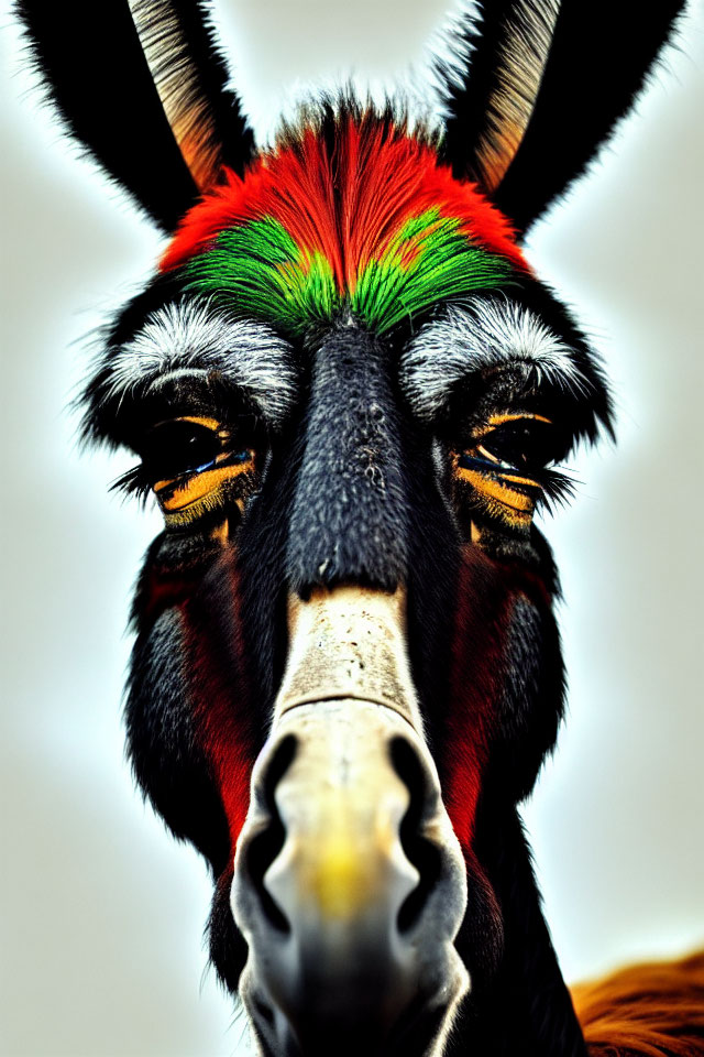 Vivid Ugandan Kob with Colorful Face and Large Ears