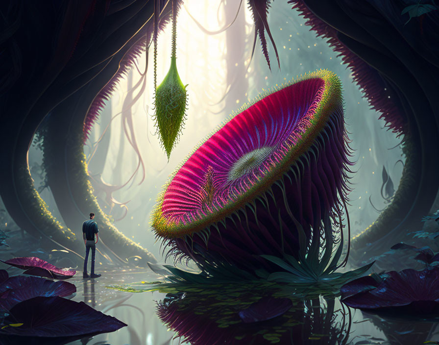 Giant carnivorous Plant