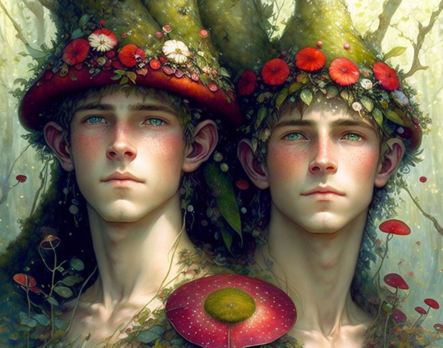 Two male tree fairies