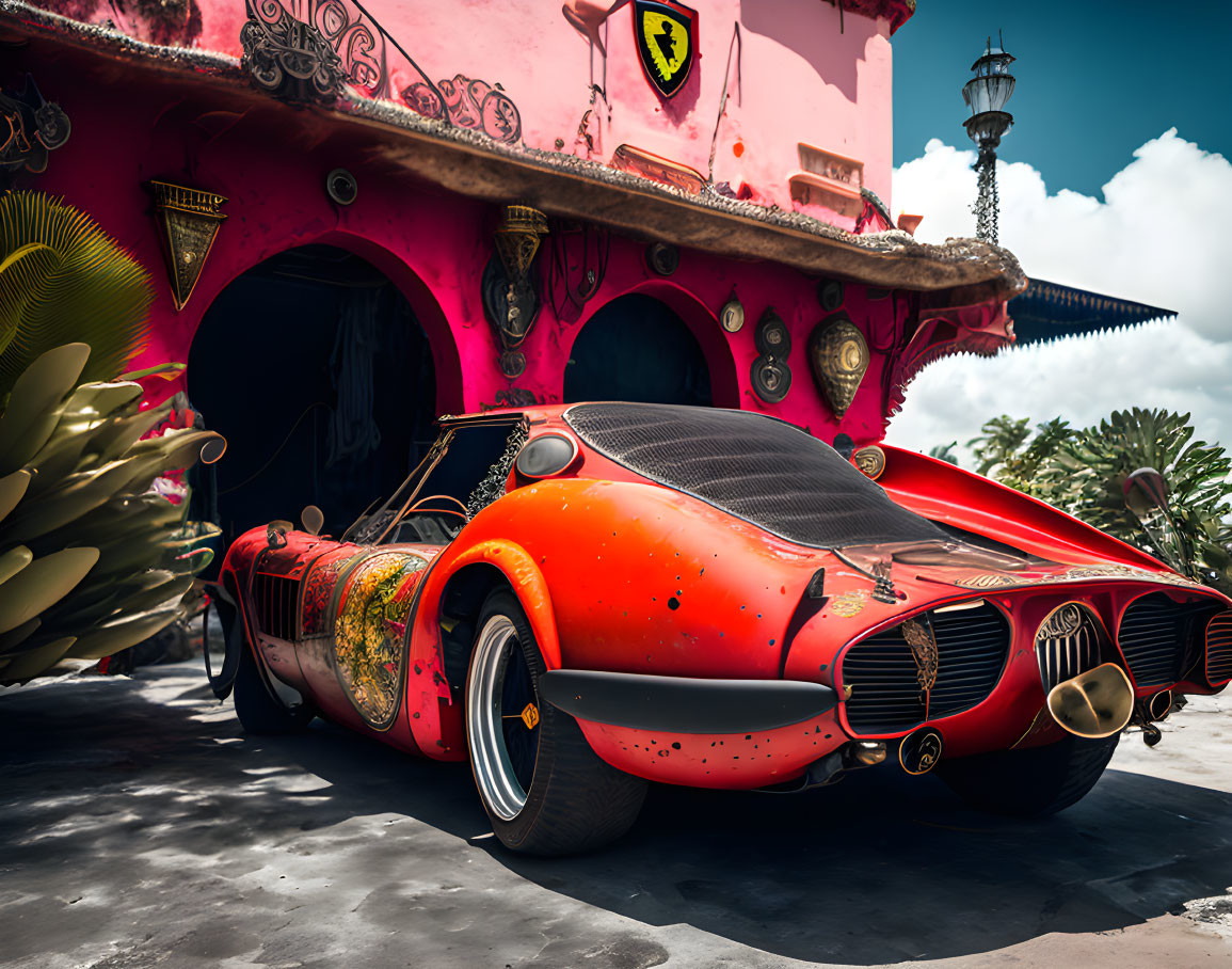 Old Rustic Ferrari