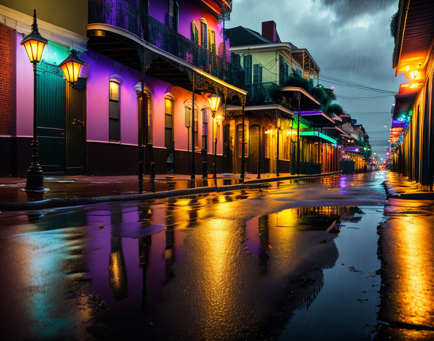 Bourbon Street After the Rain