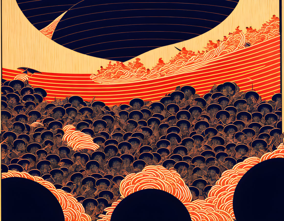 Hokusai mosh pit