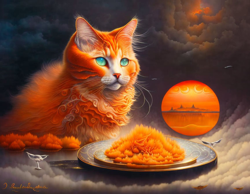 surrealist cat