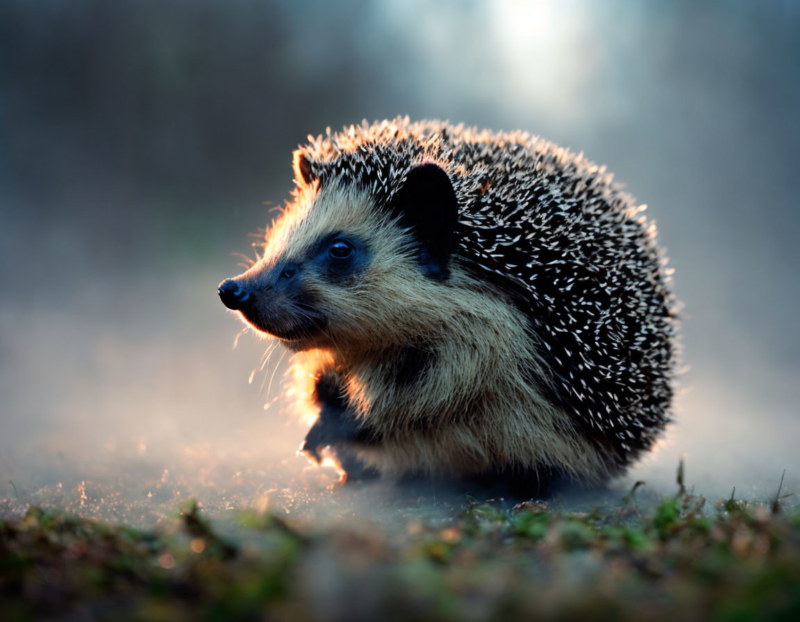 hedgehog in the fog