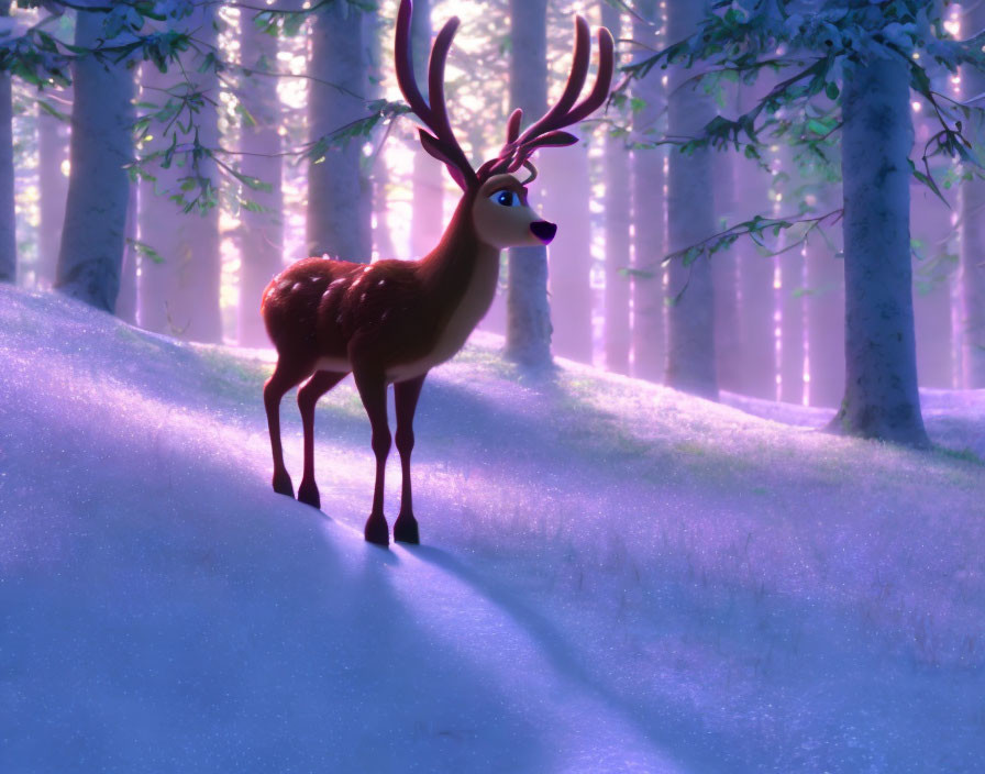 magical deer in a magical forest :)