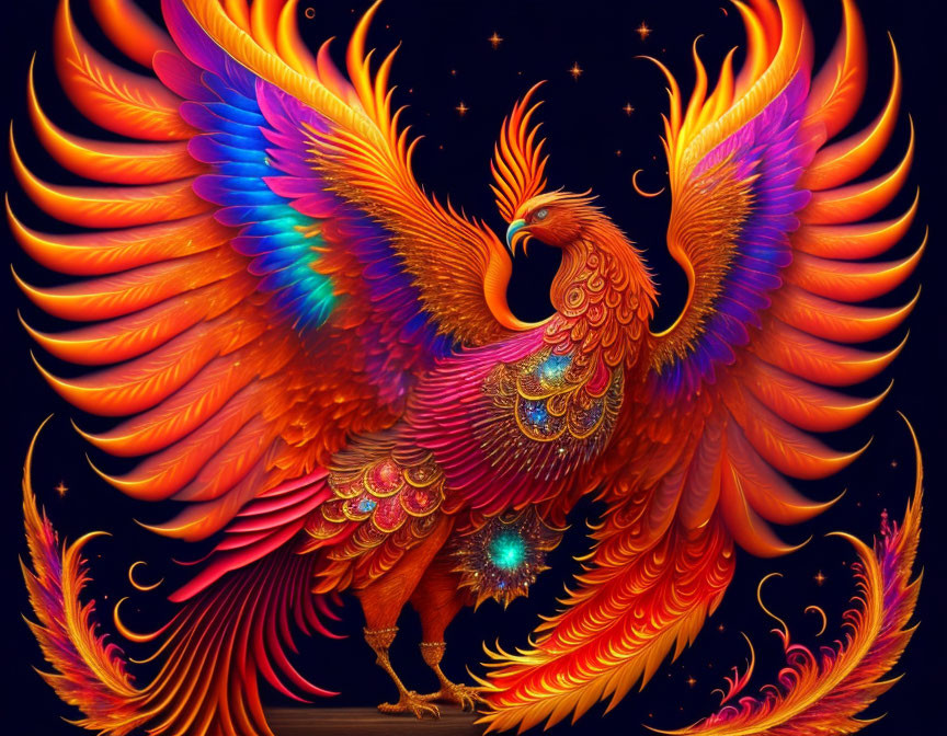 You met a Phoenix, it ignites your inner strength