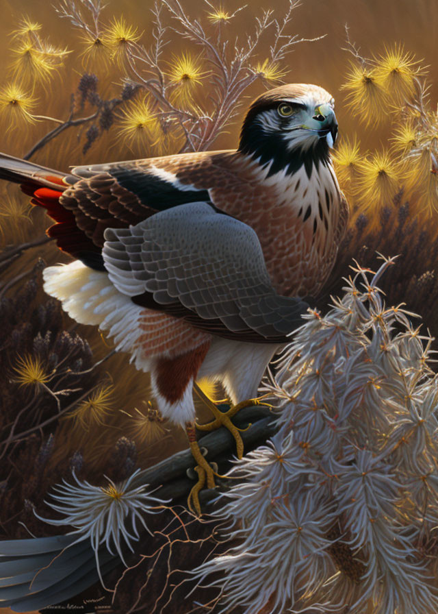 Red-tailed hawk-O'Keeffe