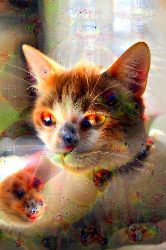 psychedelic cat