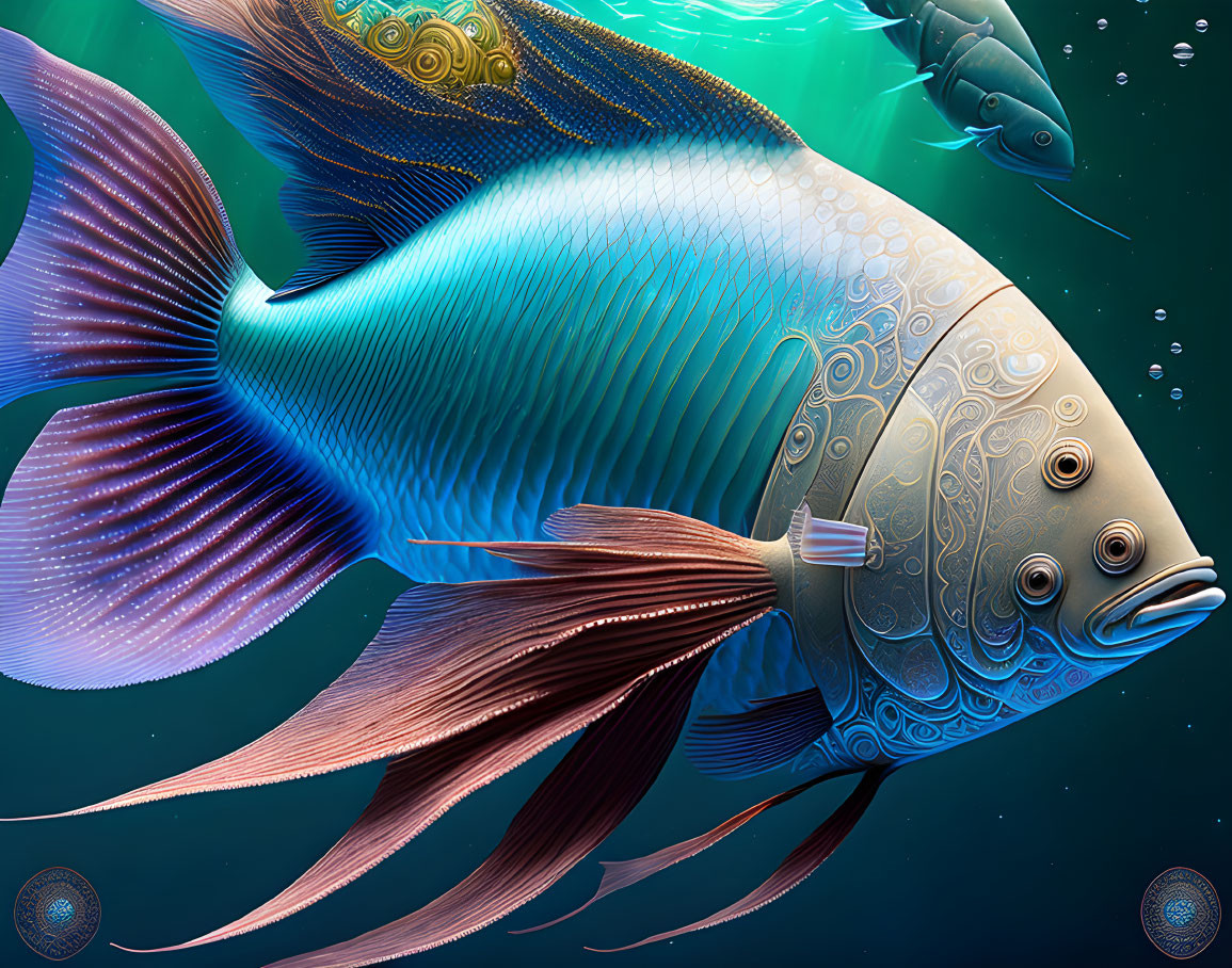 (((biomechanical))) hammer fish, :o, (((colored)))