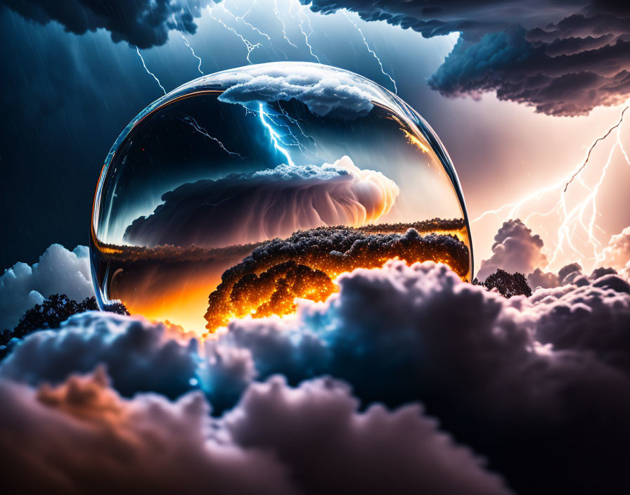 Thunderstorm in a bubble