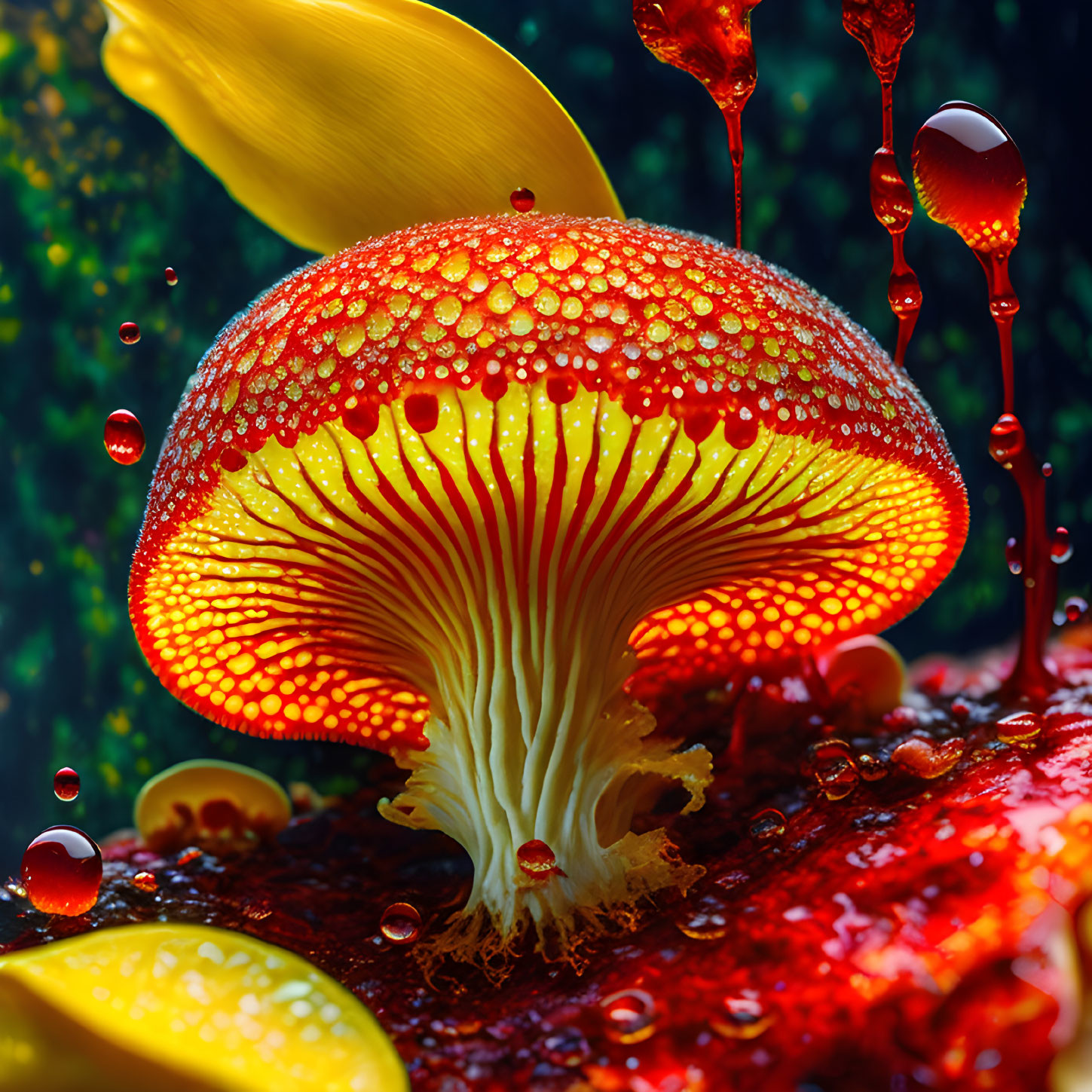 mushroom with an inner glow