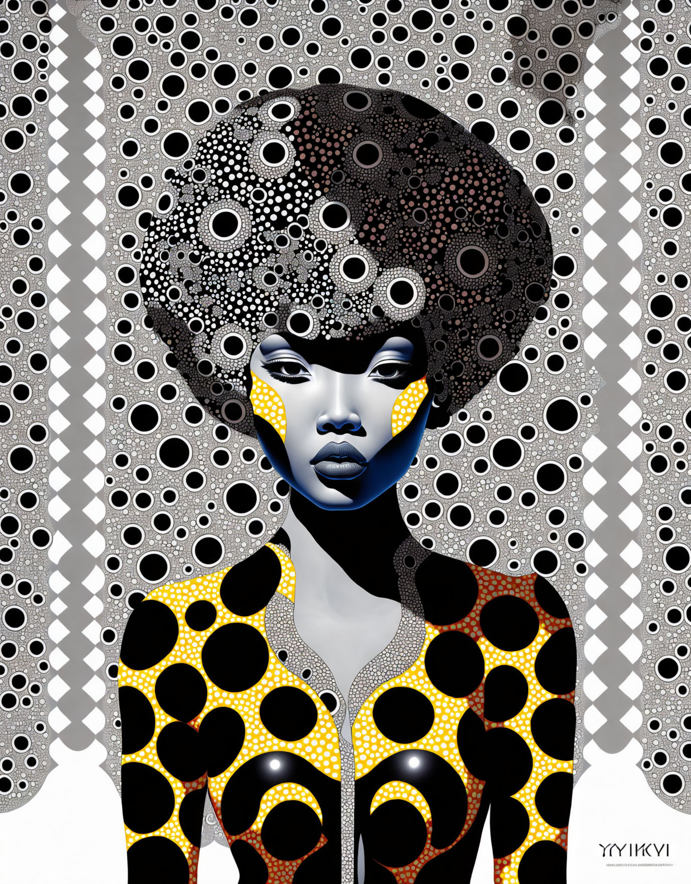 Afro (a 'Try it' test image). 