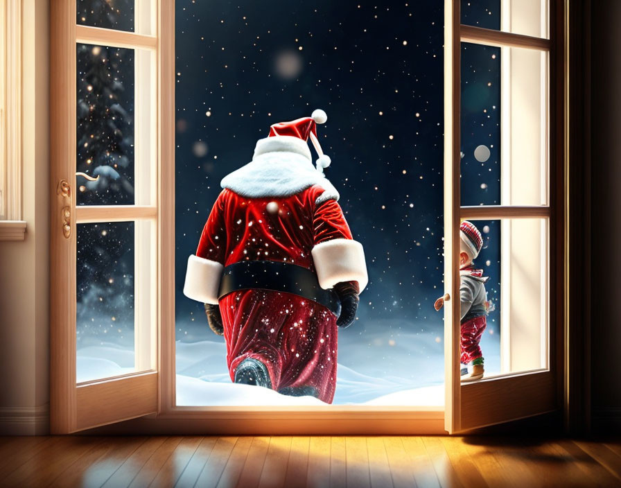 Santa's Goodbye at Christmas