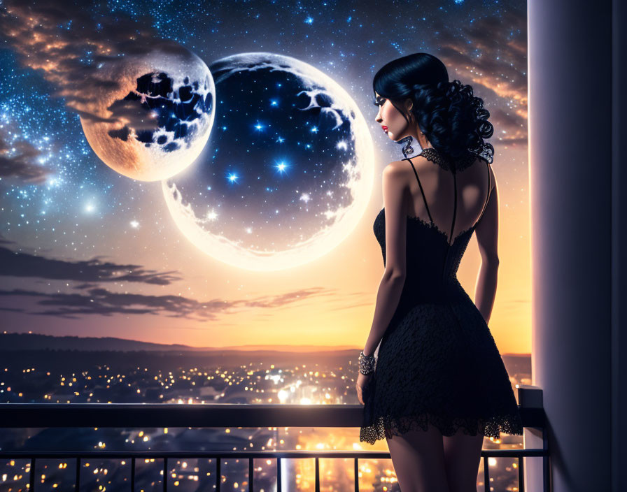 Beauty and the moon