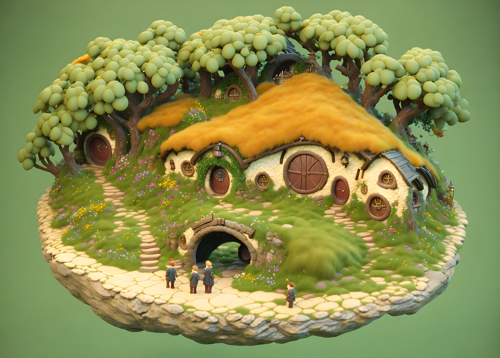 Bag End in a Nutshell (the 3D model)