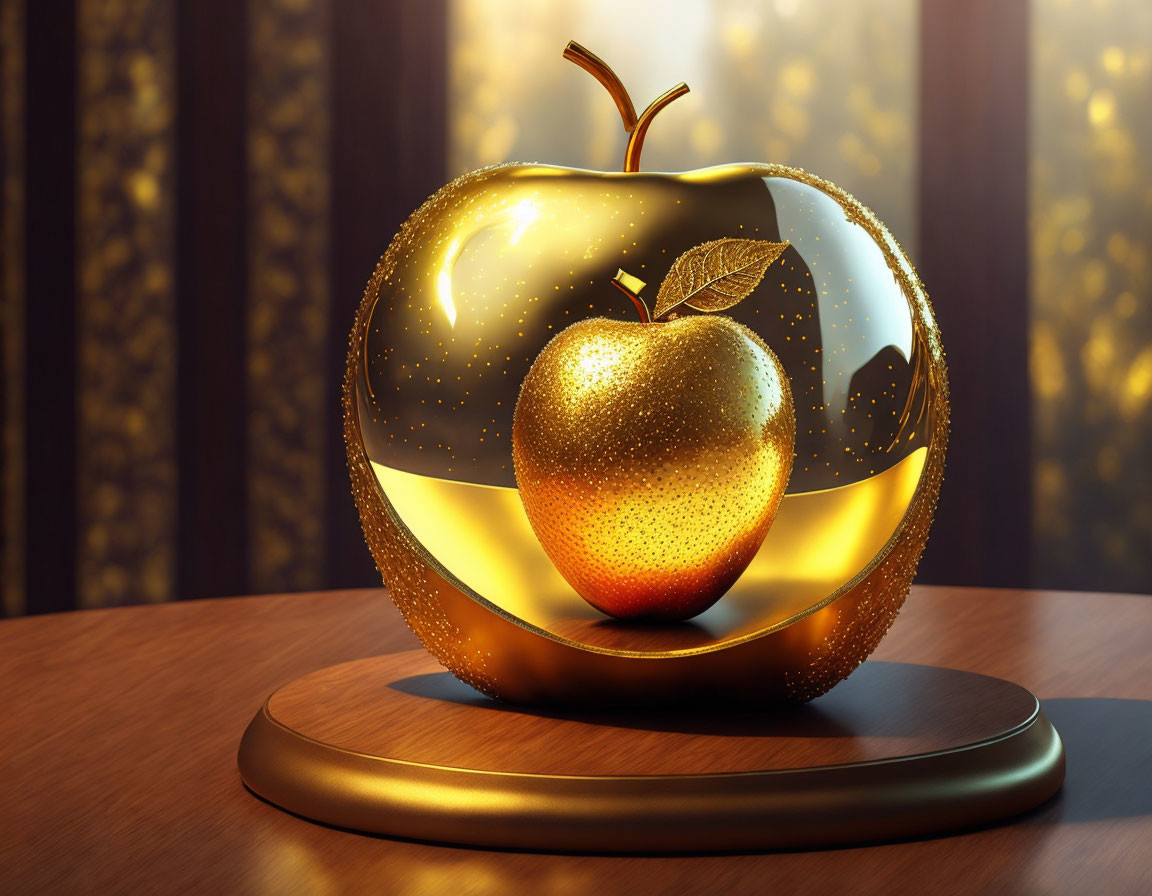 Golden Apple within an Enchanted Forest
