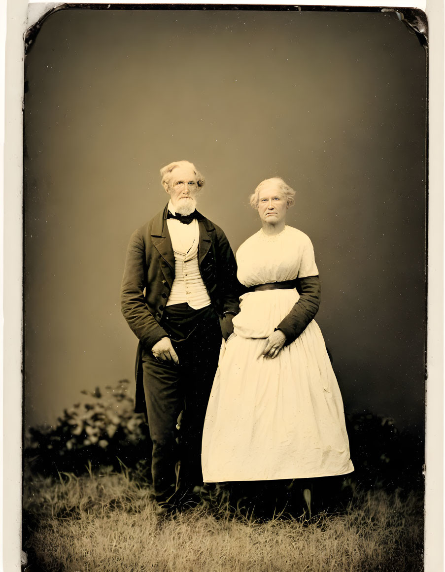 1850s Vintage Photograph of American Couple
