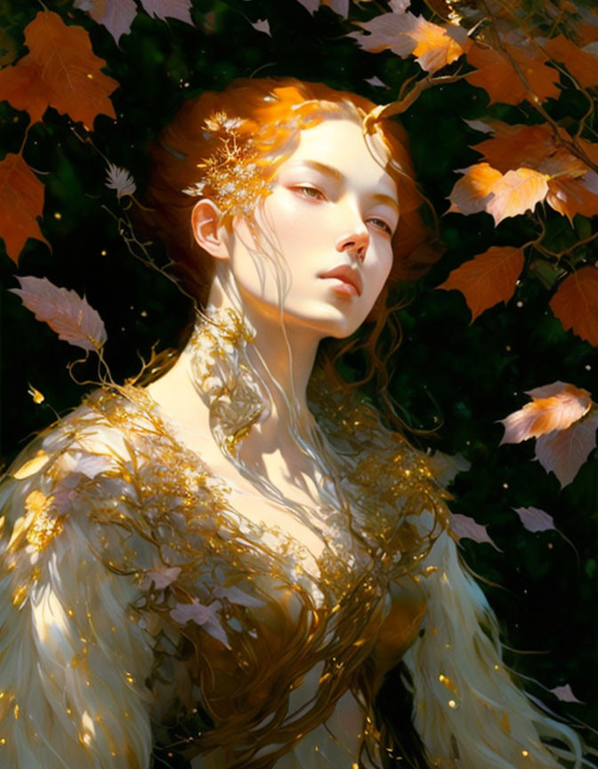 Golden leaves 3