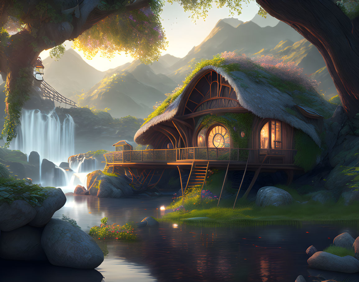 Hobbit house on land