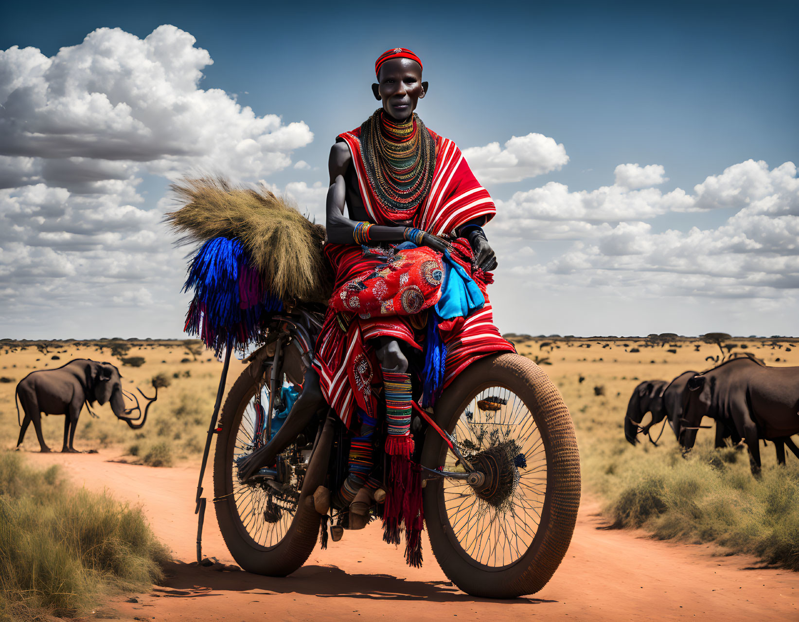 Masai Mara on Motorcycle