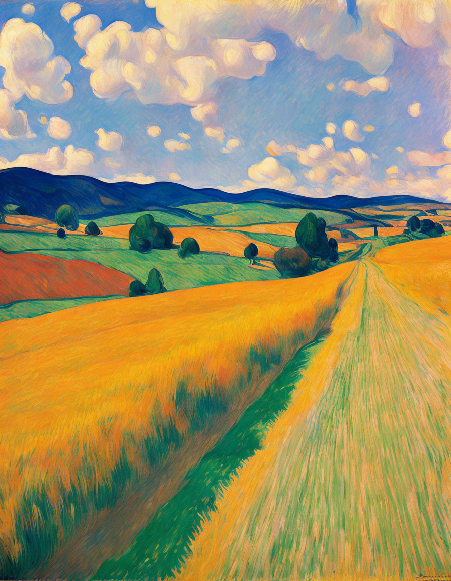 The Rolling Hills and Barley