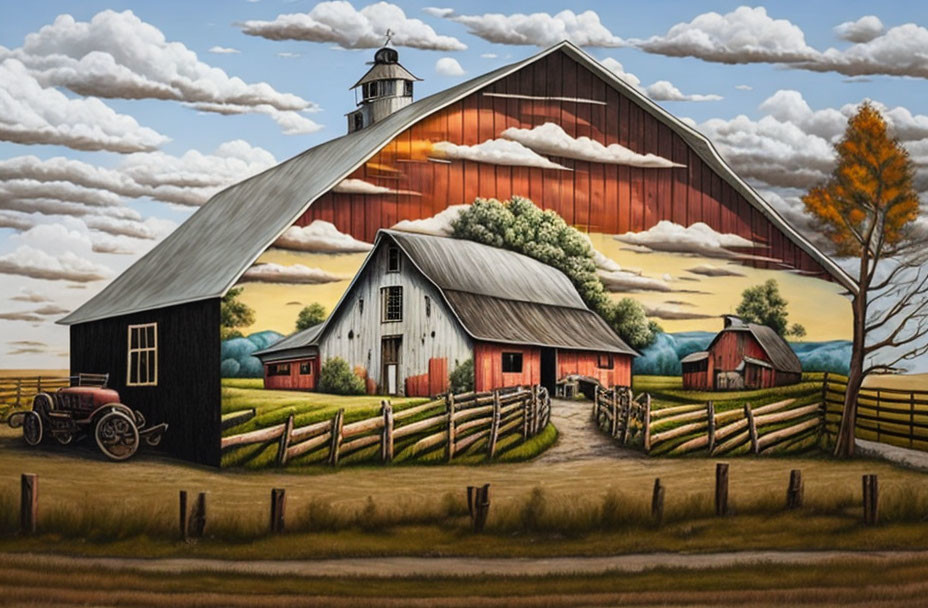 Barn with Mural