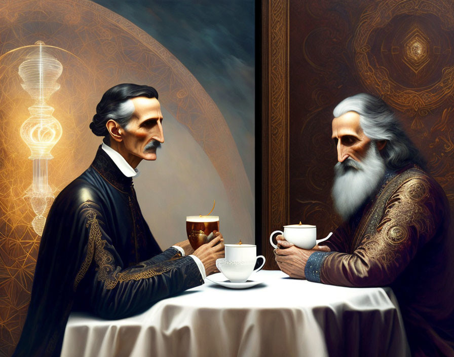 Nikola Tesla and Leonardo da Vinci