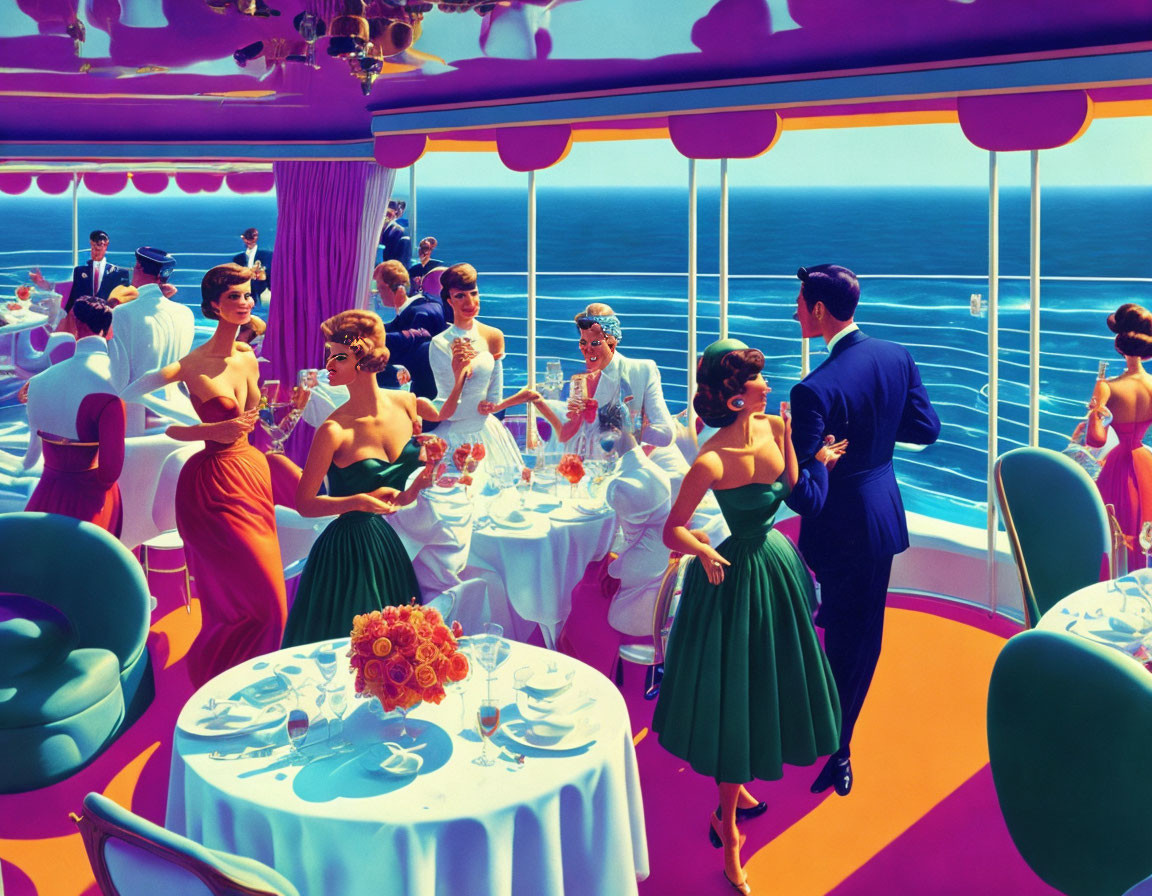 Party on the cruise ship