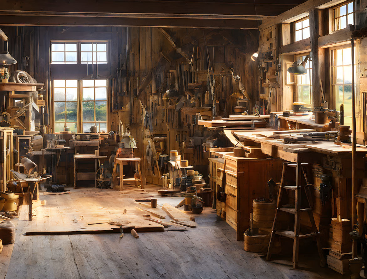 my grandfather's carpentry workshop
