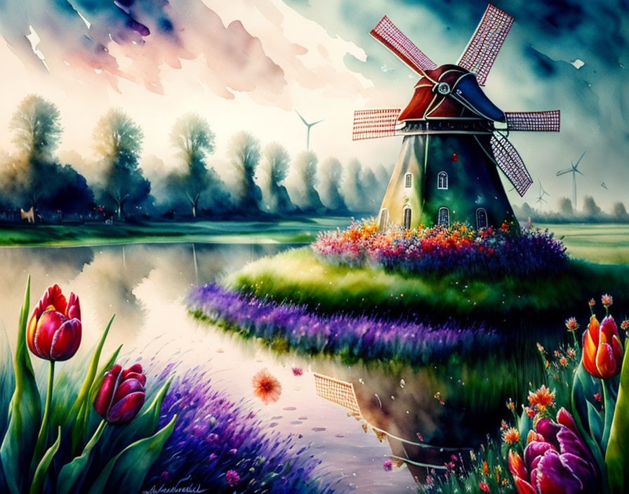 Windmills in netherland