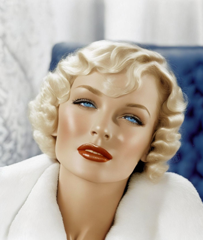 Blue-eyed Hollywood starlet of the classic era. Wi