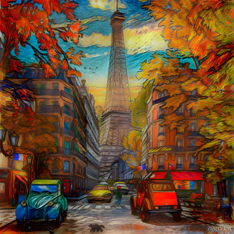 Autumn Eiffel Tower
