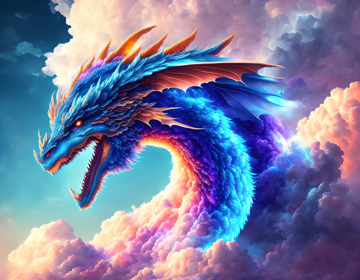 Prismatic cloud dragon 