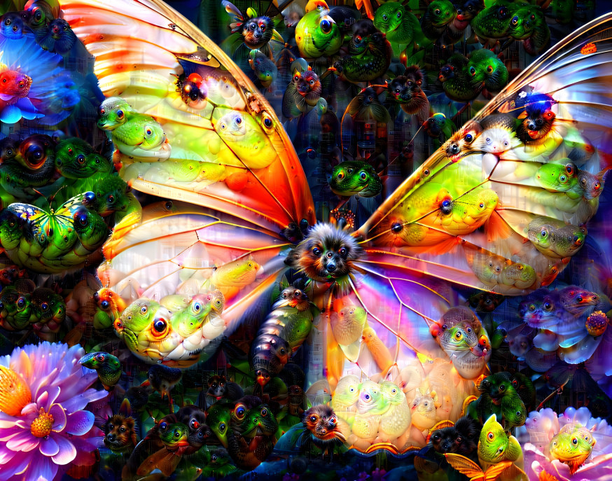 Deep Dream Butterfly 