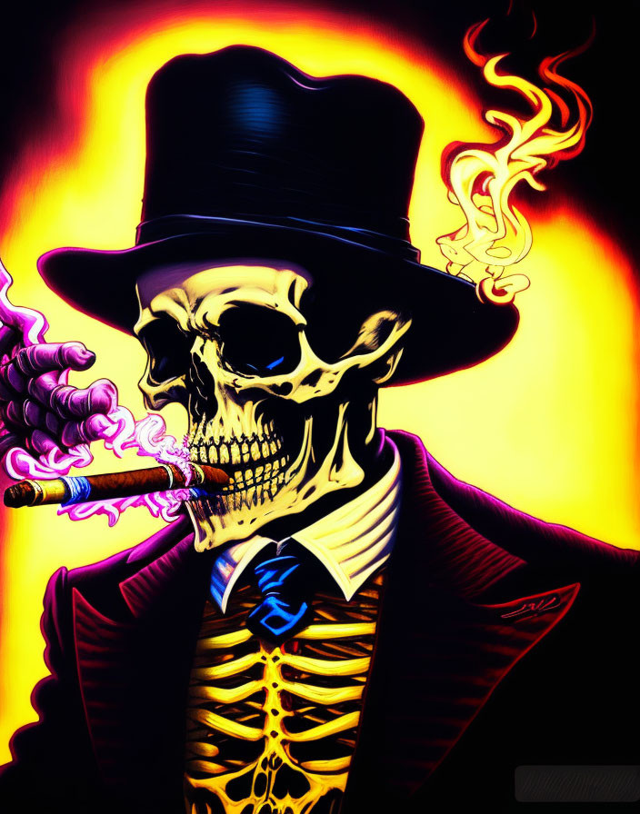 smokey, skeleton 
