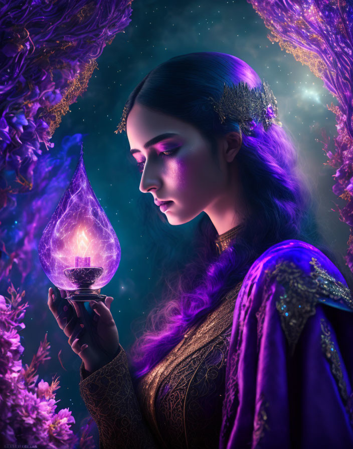 female wizard purple